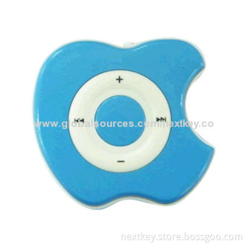Mini MP3 Player with FM Radio, Supports MP3, WMA and WAV Audio Formats